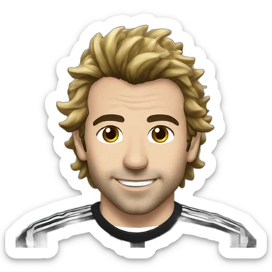 Alessandro Del piero with Juventus sticker