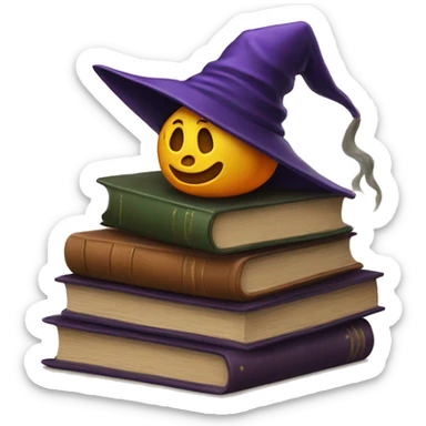 Books and witches  sticker