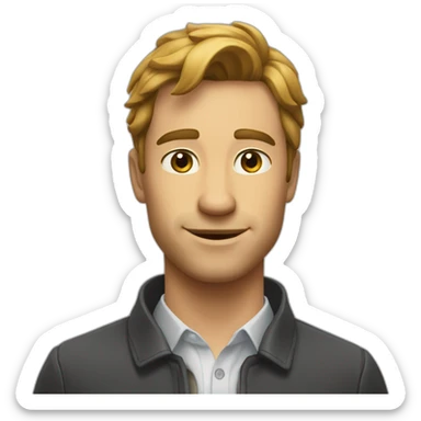 un cheval qui monte un homme sticker