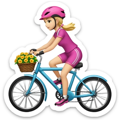 Grab bike women sticker
