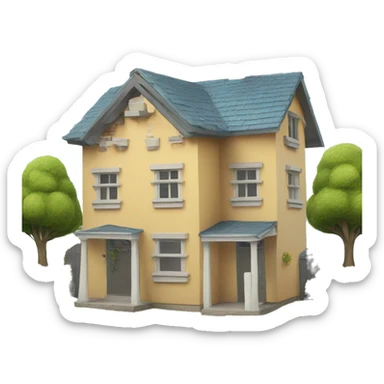 two happy cats buying a house sticker