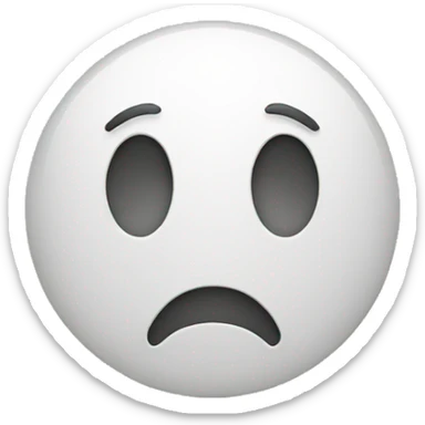 A smiley face sad sticker