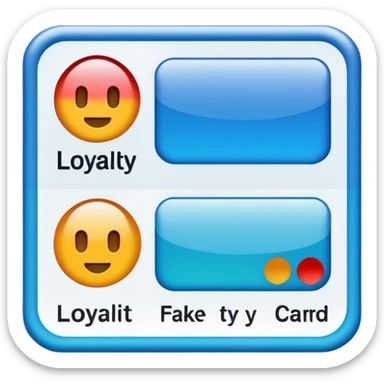 fake costumer loyalty sticker