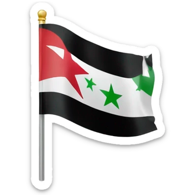 New Syria flag sticker