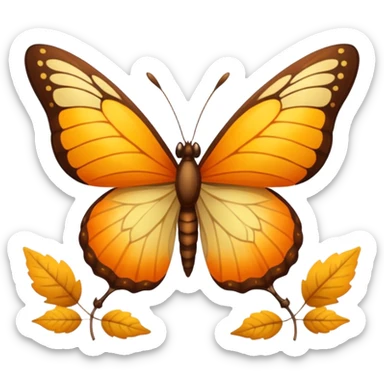 mariposa aesthetic otoñal sticker