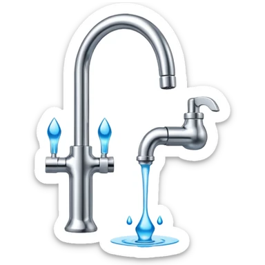 crypto currency symbol  named CryptoTap think more a tap or faucet  sticker