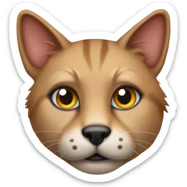 Mongrel cat  sticker