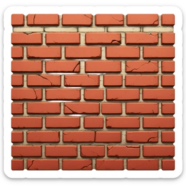 brick wall sticker