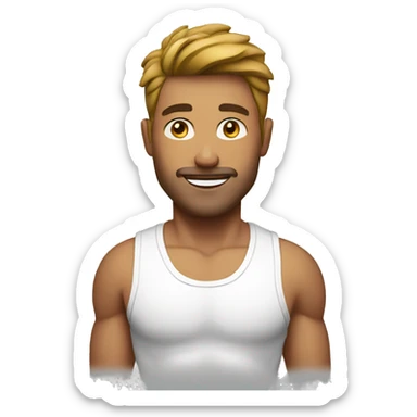 Fitness man sticker