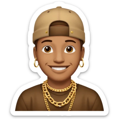 I'm just want a memoji like rapper  sticker
