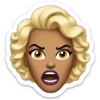Rupaul angry sticker