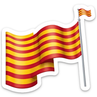 Catalan flag emoji sticker