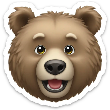 wild bear sticker