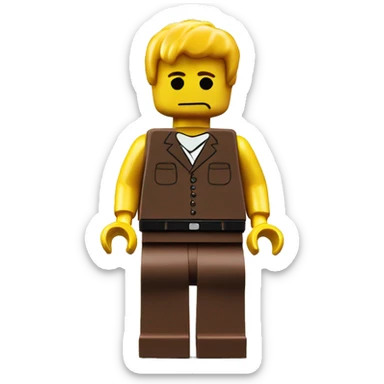 lego brick sad sticker