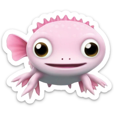 Axolotl in Yeeps sticker