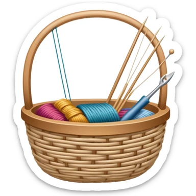 Weaving icon, various types of weaving such as basket weaving, macramé, and loom weaving, showing intertwined threads or ropes, weaving tools like shuttle, crochet hook, and loom, minimalistic style, clean lines, transparent background. sticker