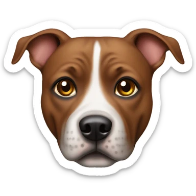 Staffy Brown dog sticker