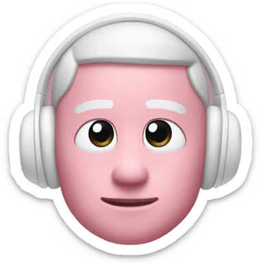 over the ear pink AirPods Max sticker