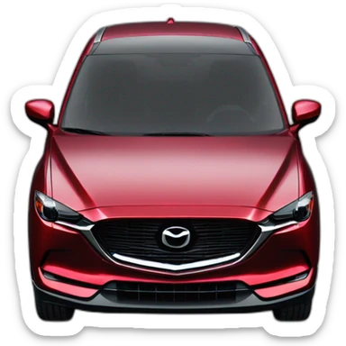 Red mazda cx5 2022 front viwe sticker