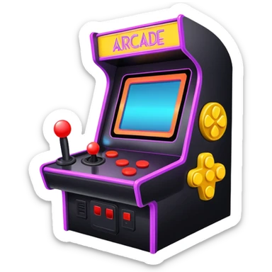 Videogame arcade  sticker
