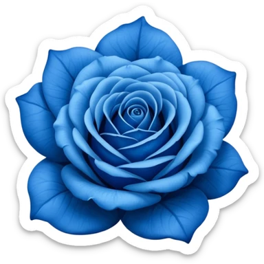 Rosa azul emoji sticker