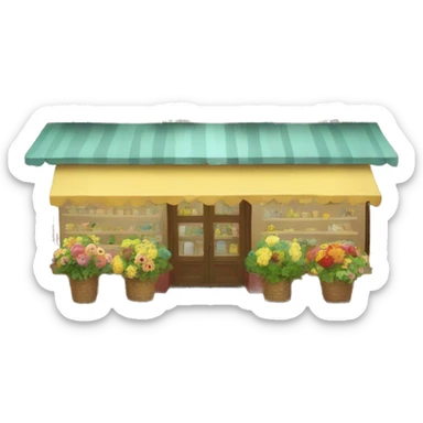 Florist shop sticker