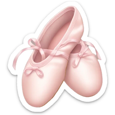 Pale pink ballet shoes sticker