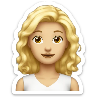 Petite vieille blonde sticker