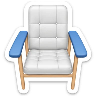 chair top view clean minimal sticker