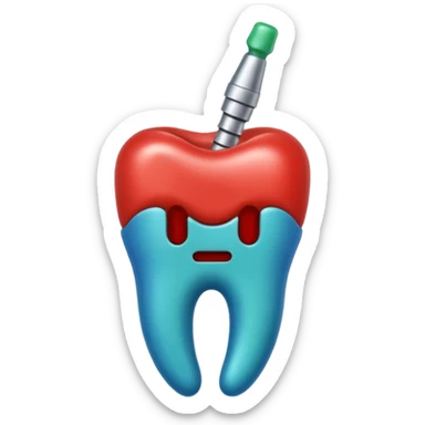 limas endodonticas, de color blanco, amarillo, rojo, azul, verde, negro sticker