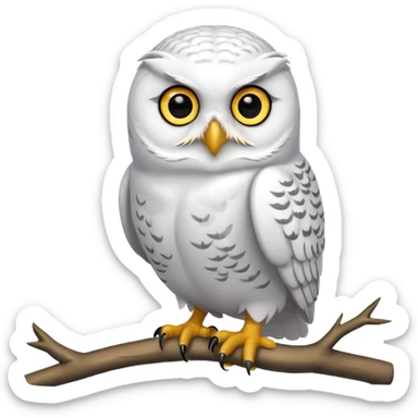 snowy owl sticker