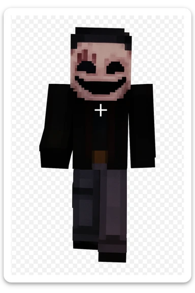 Extract every character from the picture. character including the clothes and accessories they are wearing, and place on a transparent background. Keep the original style and appearance exactly the same. and separately give me the each character picture. There is 3 character in this image. there is two dog

 sticker