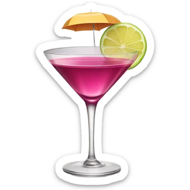 Cosmopolitan cocktail sticker