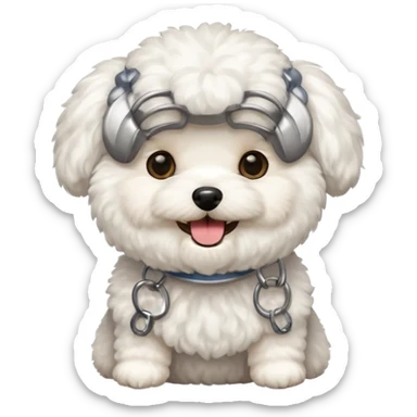 bichon frise emoji sticker