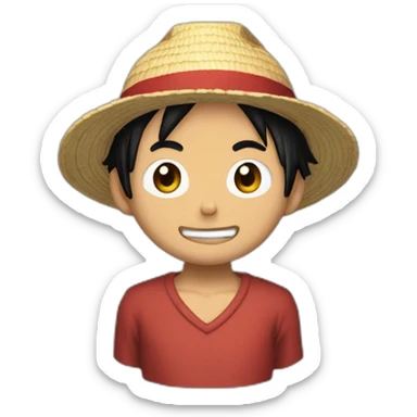 luffy qui bois une biérre sticker