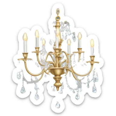 crystal chandelier sticker