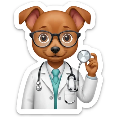 pinscher mini doctor sticker