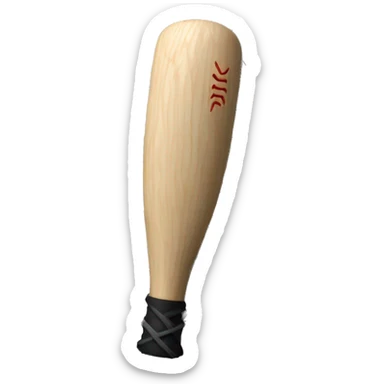 baseball bat wrapped in barbed wire sticker