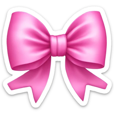 Pink cute bow  sticker
