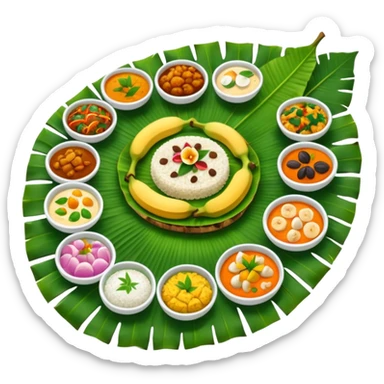 Kerala sadhya sticker