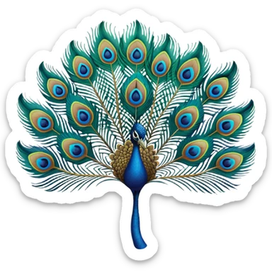 Pls give peacock feather emoji in png format  sticker
