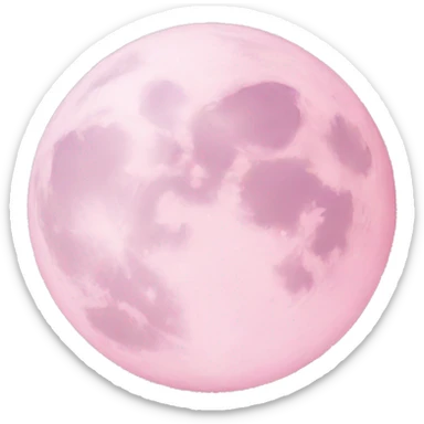 pastel pink moon sticker