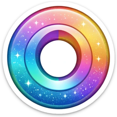 Glitter inner ciclo sticker