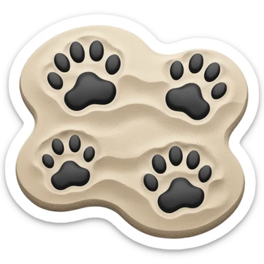 cat's footprints sticker