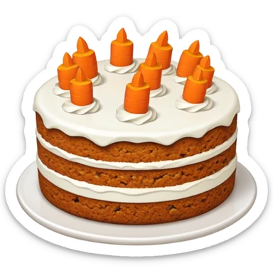 Carrot cake sticker