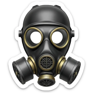 Gas mask sticker