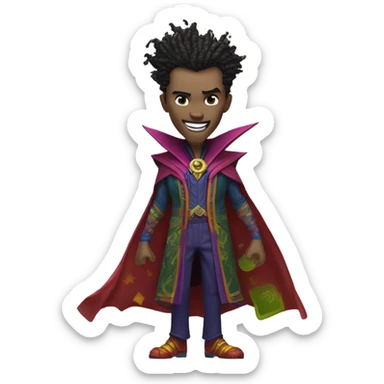 Doctor strange mixed with the joker  sticker