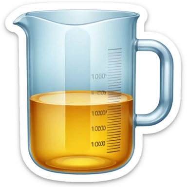 Measuring cup glass sticker