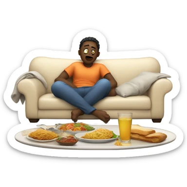 Food coma  sticker