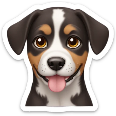 puppy mixe breed dog sticker
